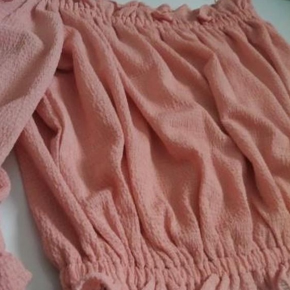 Express Off The Shoulder Ruffle Top - Picture 3 of 5